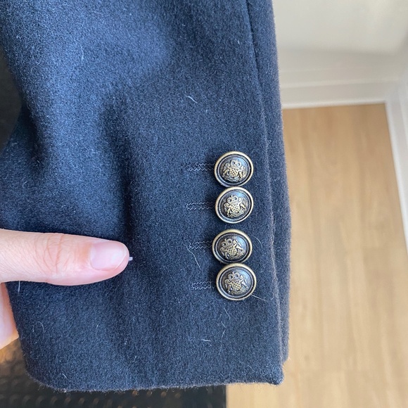 Black Topman Peacoat - Picture 4 of 5